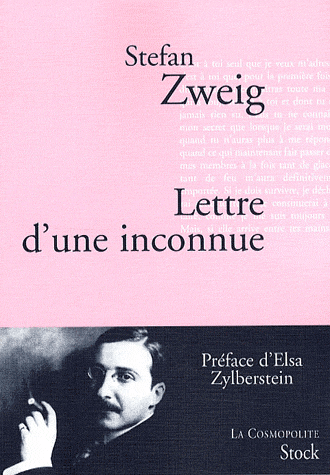 Lettre d'une inconnue de Stéfan Zweig